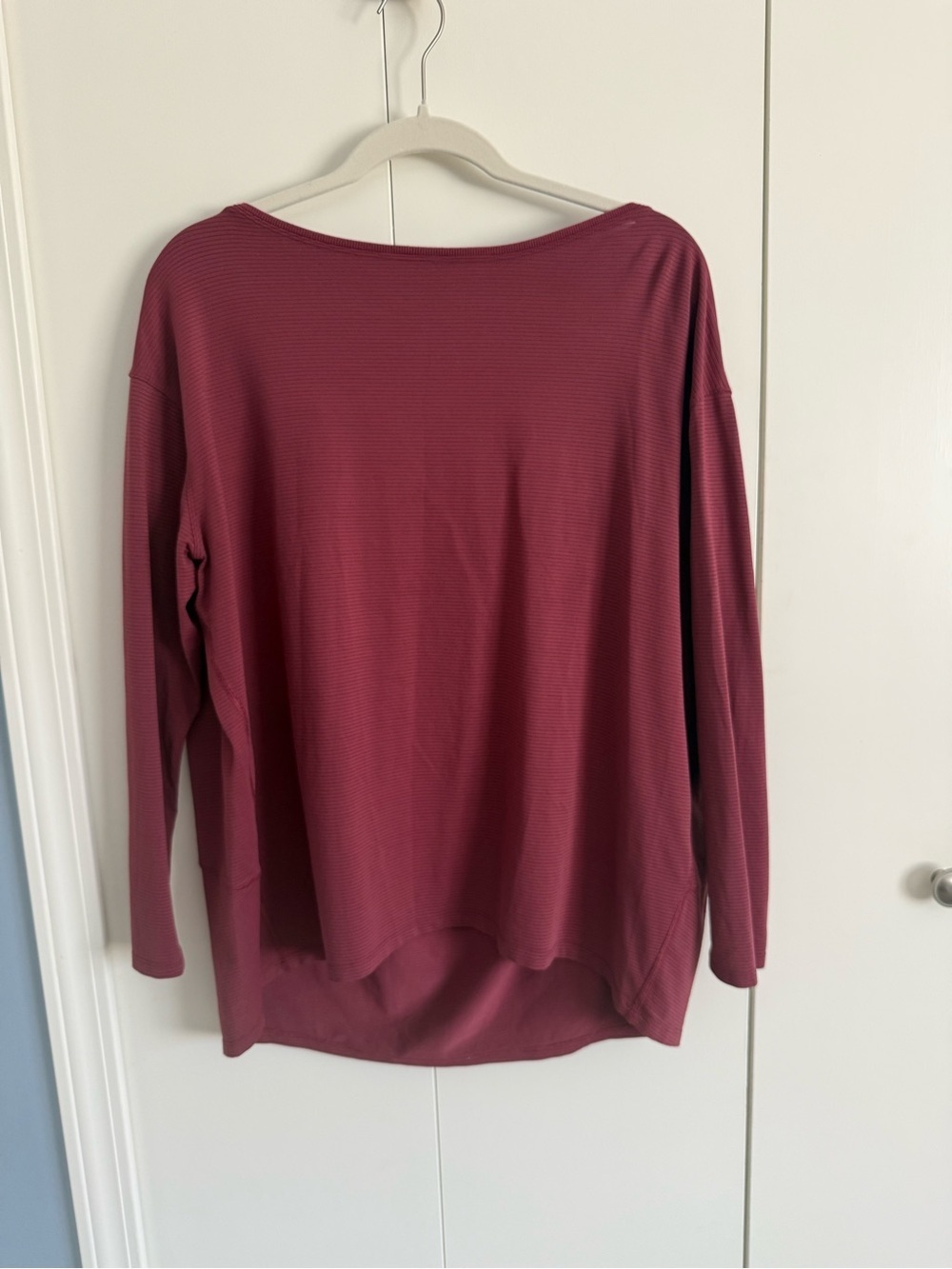 Lululemon Back in Action Long Sleeve in Berry - Picture 2 of 5